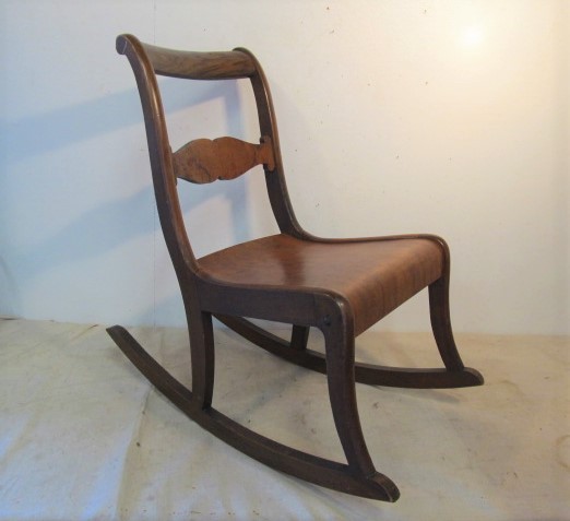 lot 64 image: Nice Old Wooden Small Rocker