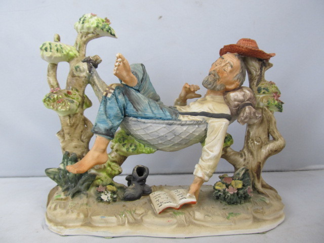 lot 107 image: Large Vintage NORLEANS Hillbilly Figurine
