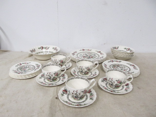 lot 74 image: Antique MYOTT Staffordshire INDIAN TREE China
