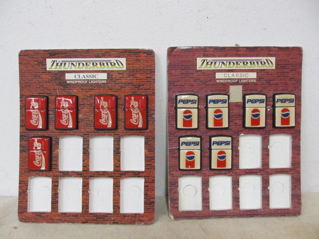 lot 133 image: Group of NOS Pepsi & Coca Cola Advertising Lighters