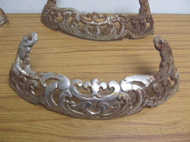 lot 183 image: Antique Chrome Ornate Stove Parts