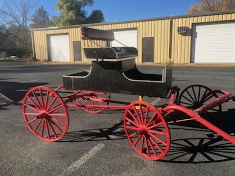 lot 6 image: Original Antique Pony Carriage Cart