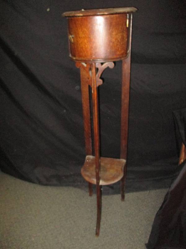 Antique Tall Plant StandHumidor
