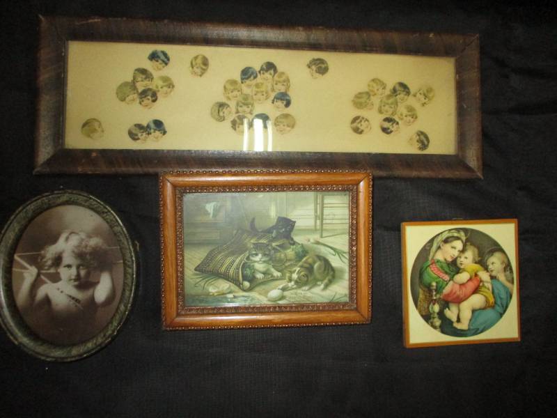 Four adorable Antique Pictures