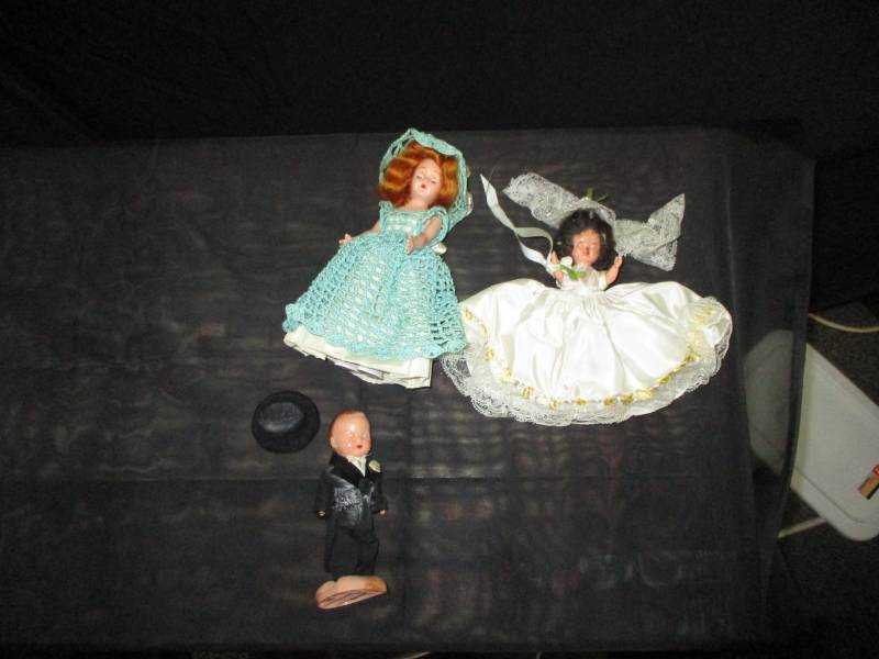 Old Bride and Groom Cake toppersDoll