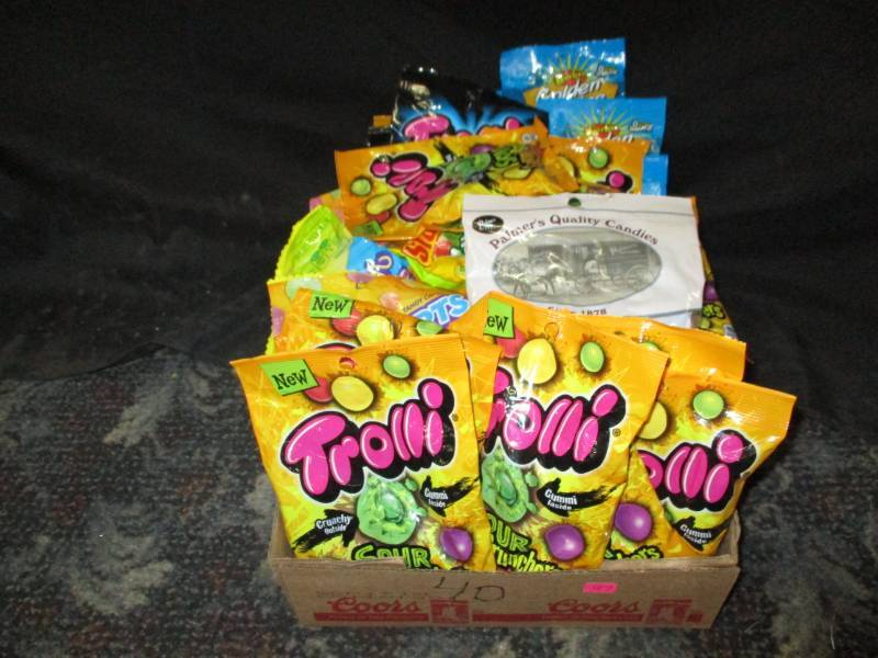 40 Various Packs of Trolli and Golden Recipie  Candies