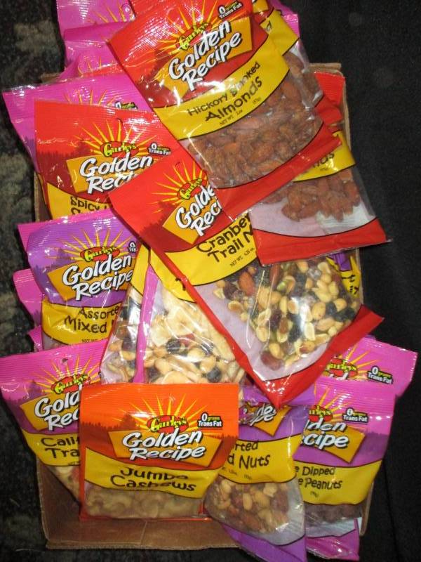30 Various Packs of Golden Recipie Nuts and Trailmix