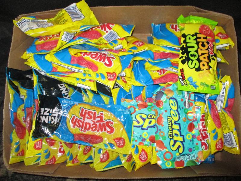 40 Various Packs of Swedish Fish Gummies and Sour Patch