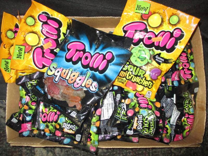 40 Various Packs of Trolli Sour Gummies