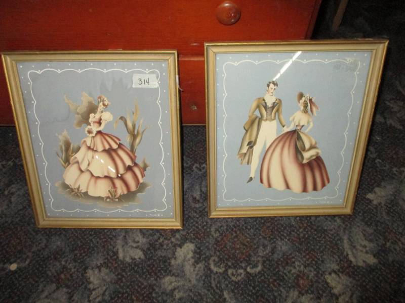Pair ofAntique  Pictures