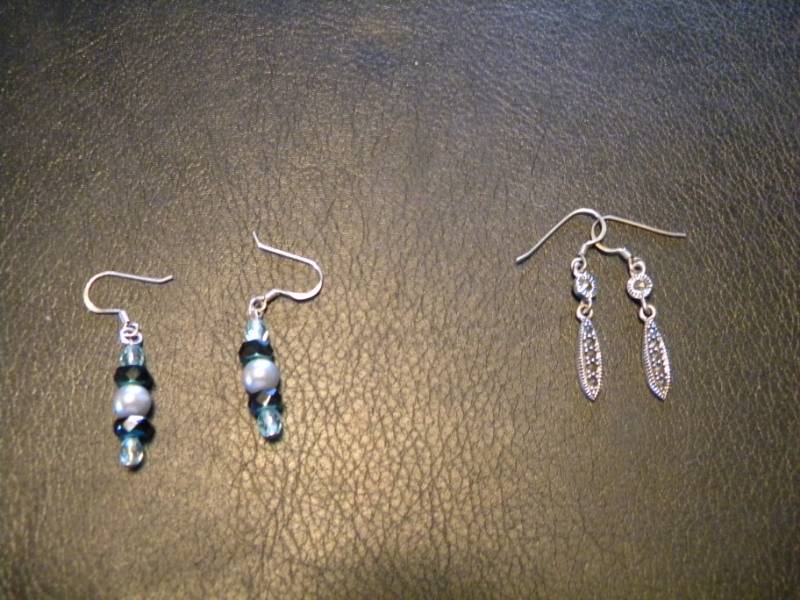 2 Pairs of Sterling Silver Earrings