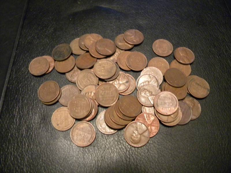 60 Wheat Back Pennies