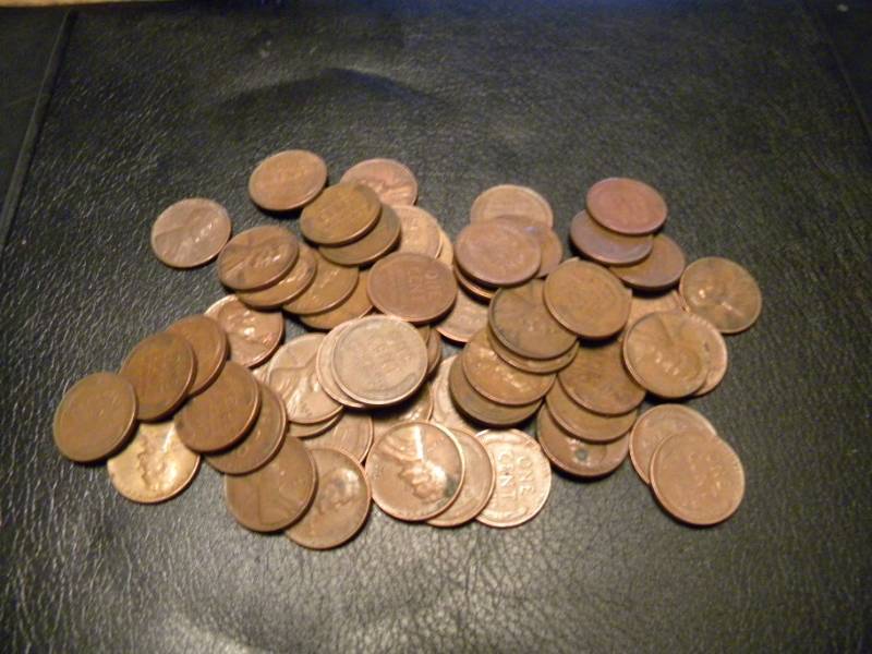 60 Wheat Back Pennies