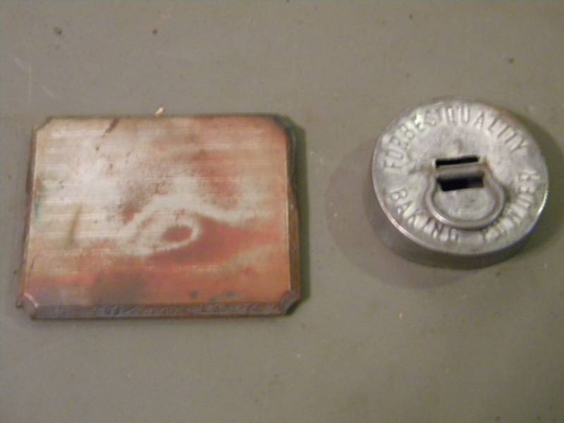 Vintage EAM Cardholder & Vintage Forbes Quality Baking Soda Cap