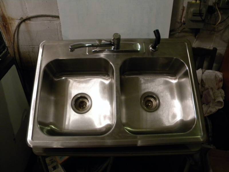 Stainless Steel Kitchen Sink with Hook Ups