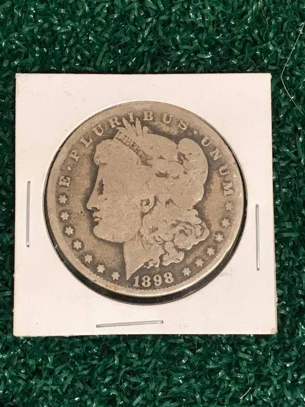 lot 21 image: 1898 Morgan Silver Dollar