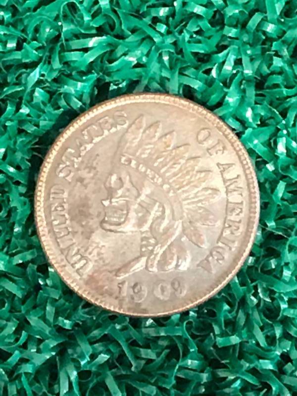 lot 37 image: 1909 Indian Head Hobo Penny