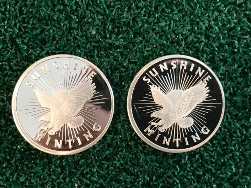 lot 41 image: Lot of 2 Silver .999 One Ounce Rounds