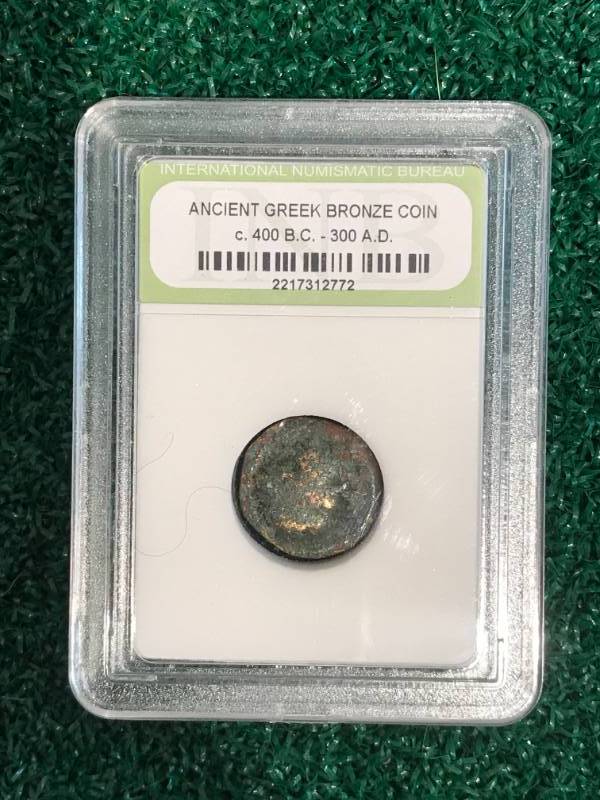 lot 49 image: Ancient Greek Bronze Coin c 400bc-300ad