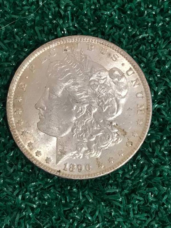 lot 58 image: 1890 Morgan Silver Dollar