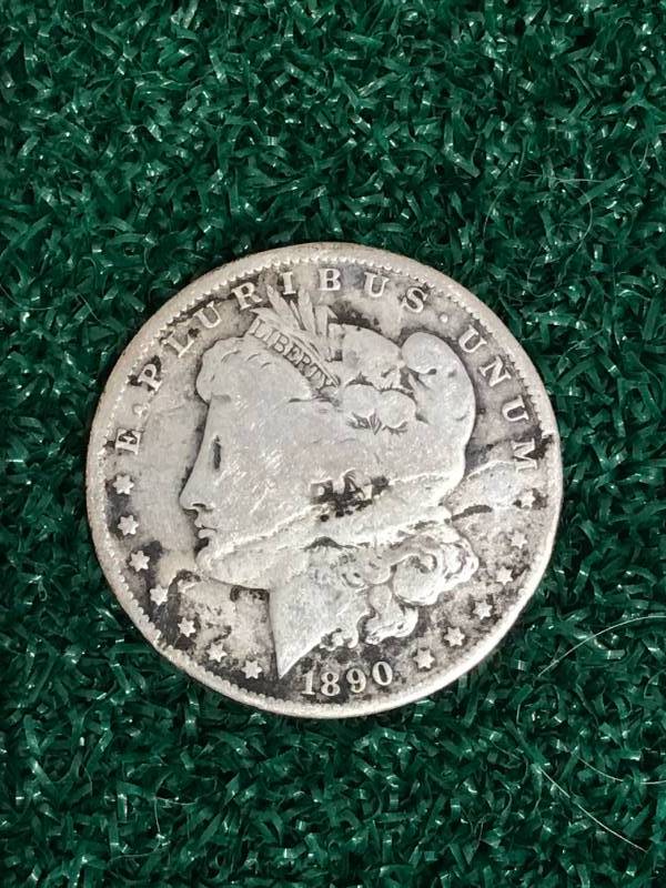 lot 60 image: 1890 Morgan Silver Dollar