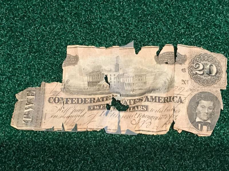 lot 64 image: 1864 $20 Dollar Bill