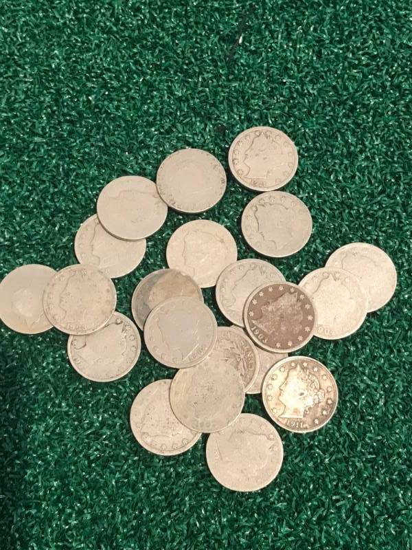 lot 74 image: Lot of 23 Liberty V Nickels