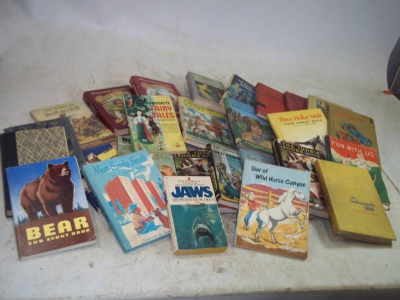 lot 128 image: Vintage Books, Boy Scouts, Classic American Novels, includes A.J Foyt. Autograph. Not Authenticated
