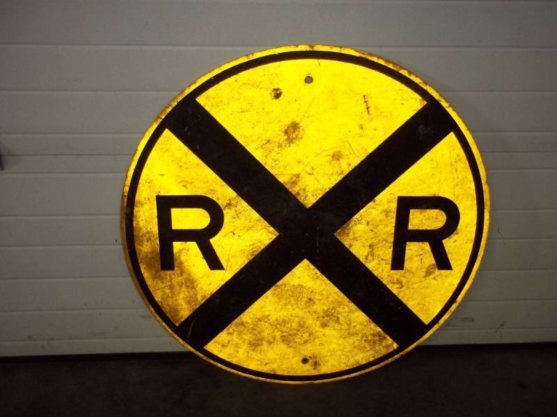 lot 150 image: 36 Railroad Sign