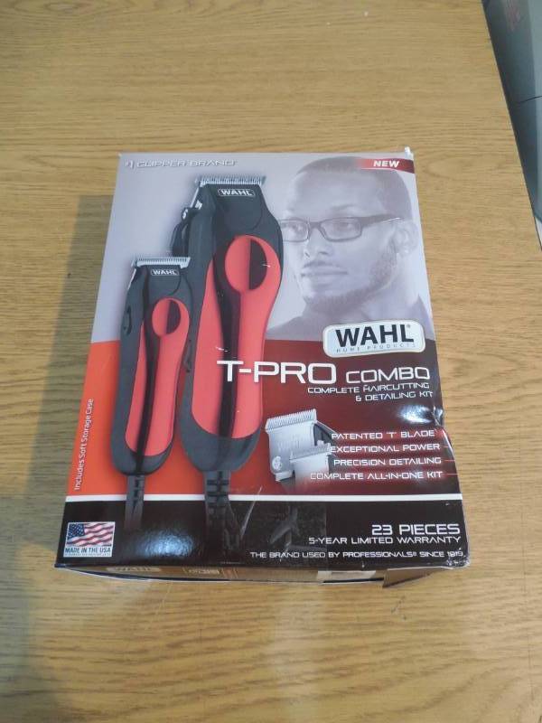 lot 20 image: Wahl T-Pro Clipper & Trimmer Combo Kit
