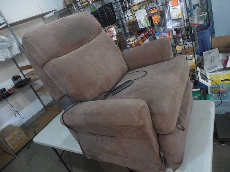 lot 24 image: alcove Power Lift-Up Recliner - Chocolate