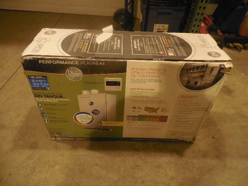 lot 15 image: Rheem Performance Platinum 9.0 GPM Natural Gas High Efficiency Indoor Tankless Water Heater