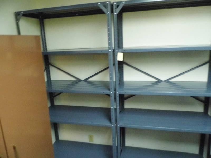 lot 154 image: Lot of 3 Metal Shelves