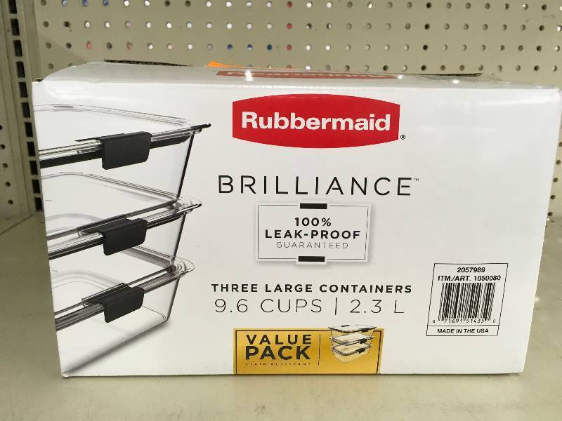 Brilliance 3PK 9 Cup Food,Retail $17.99