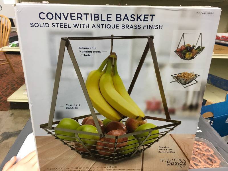 Gourmet Basics Convertible Basket, Retail $14.99
