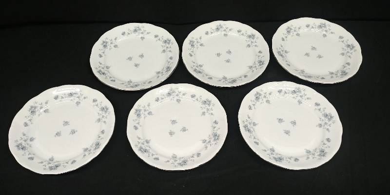 lot 7 image: Johann Haviland, Bavaria, China plates set of 6