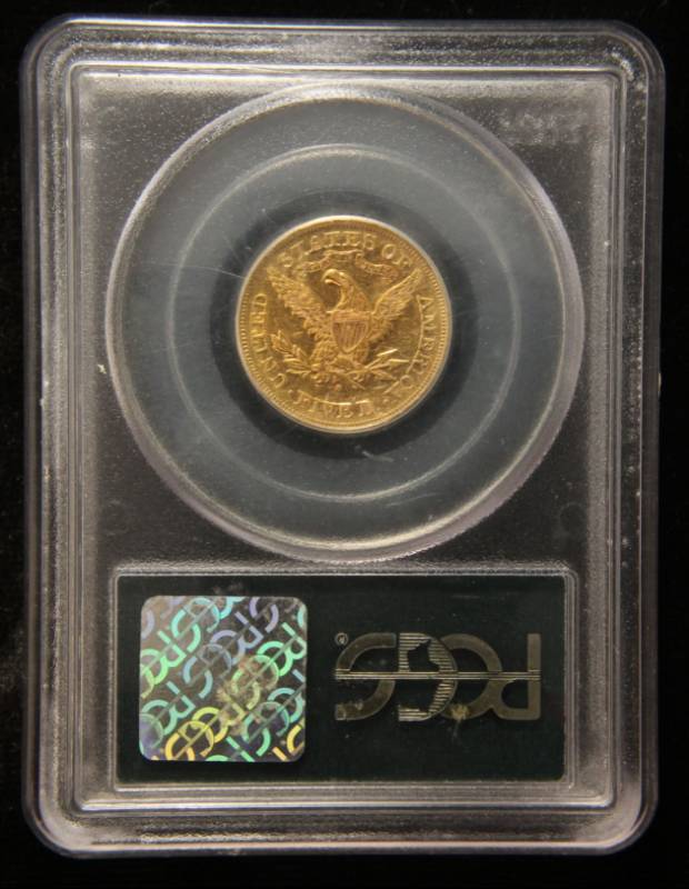 1878-S US GOLD $5 LIBERTY XF45 PCGS