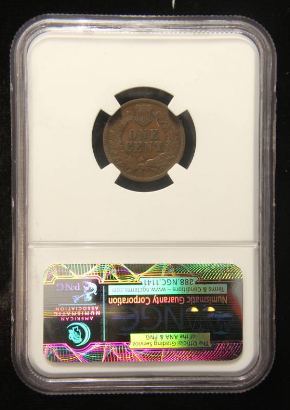 1876 INDIAN HEAD CENT XF40 NGC