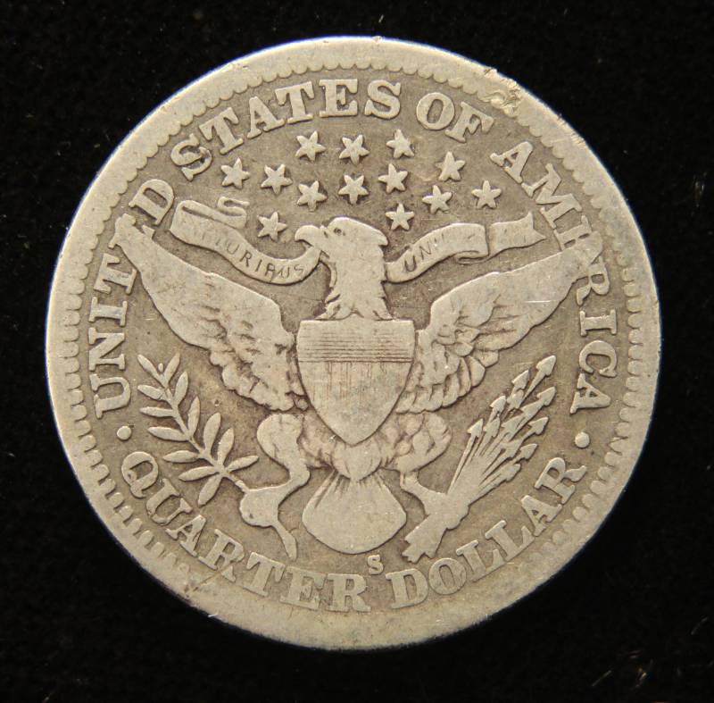 1915-S BARBER SILVER QUARTER BETTER DATE COIN
