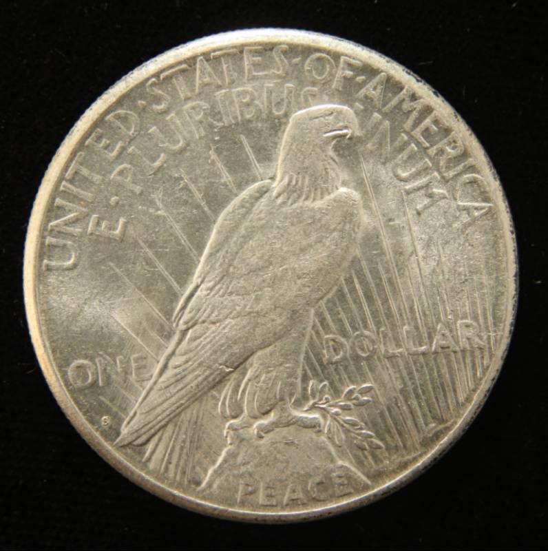1922-S PEACE SILVER DOLLAR UNC