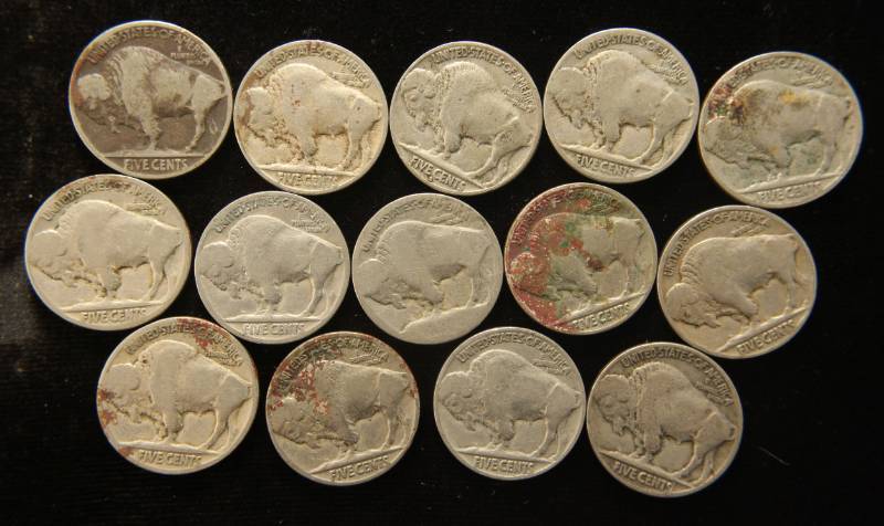 14 US BUFFALO NICKELS GOOD-FINE