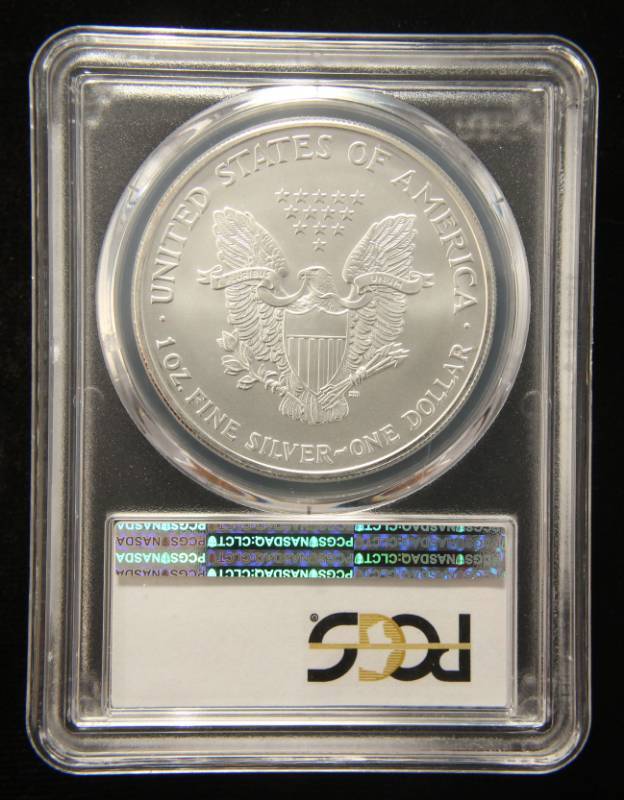 2005 AMERICAN SILVER EAGLE 1 TROY OZ. .999 FINE SILVER MS69 PCGS