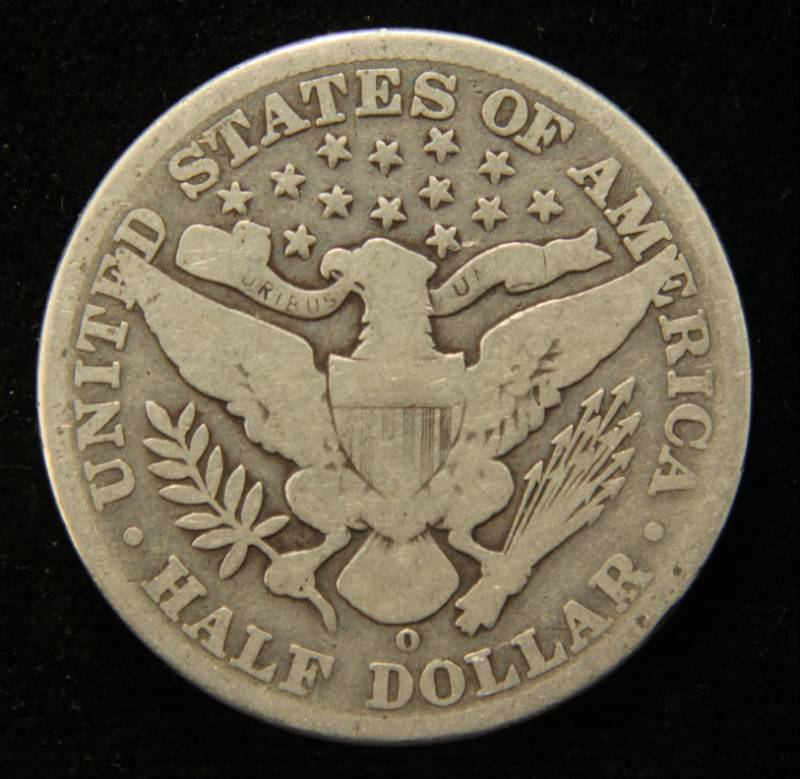 1908-O BARBER SILVER HALF DOLLAR