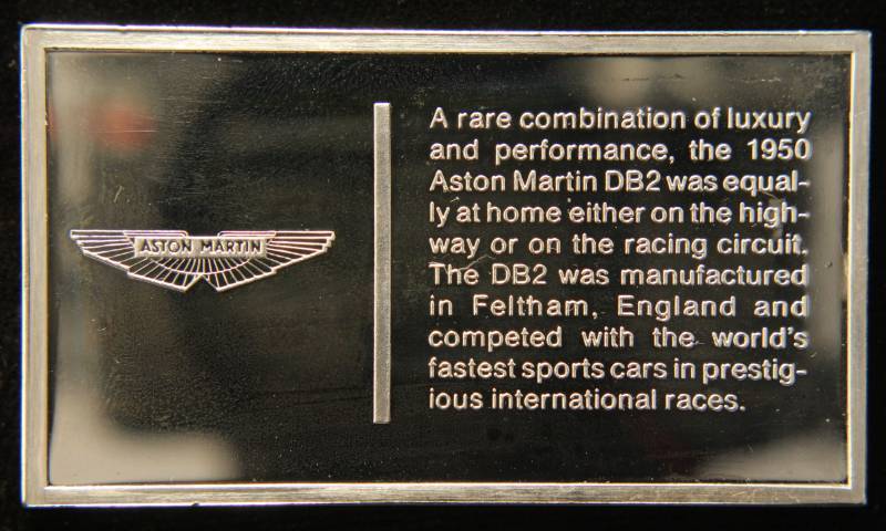 VINTAGE 1950 ASTON MARTIN 1000 GRAINS (2.08 TROY OZ) STERLING SILVER BAR