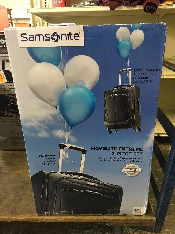 Samsonite Movelite Extreme 2 PC Luggage, Retail $149.99