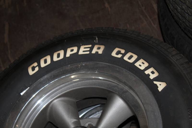 Lot of (2) Cooper Cobra Radial G/T P225/70R15 White Letter Tires w ...
