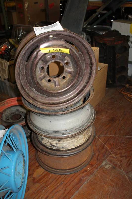 lot 72 image: Lot of (4) 15in. 5-Lug Wheels