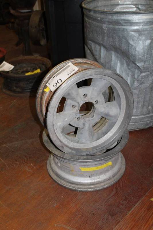 lot 90 image: Lot of (2) 14 5-Lug Wheel