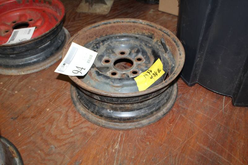 lot 94 image: 14x6in. 5-Lug Steel Wheel