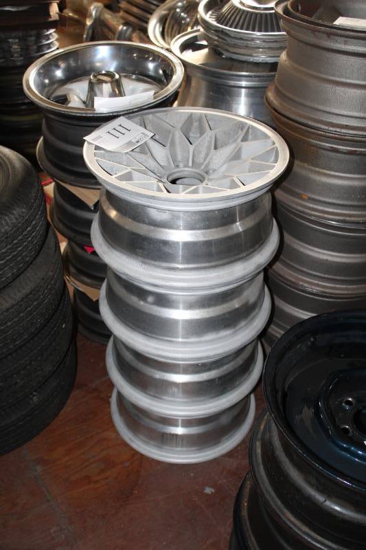 lot 111 image: Lot of (4) Pontiac Trans Am Starburst Wheels